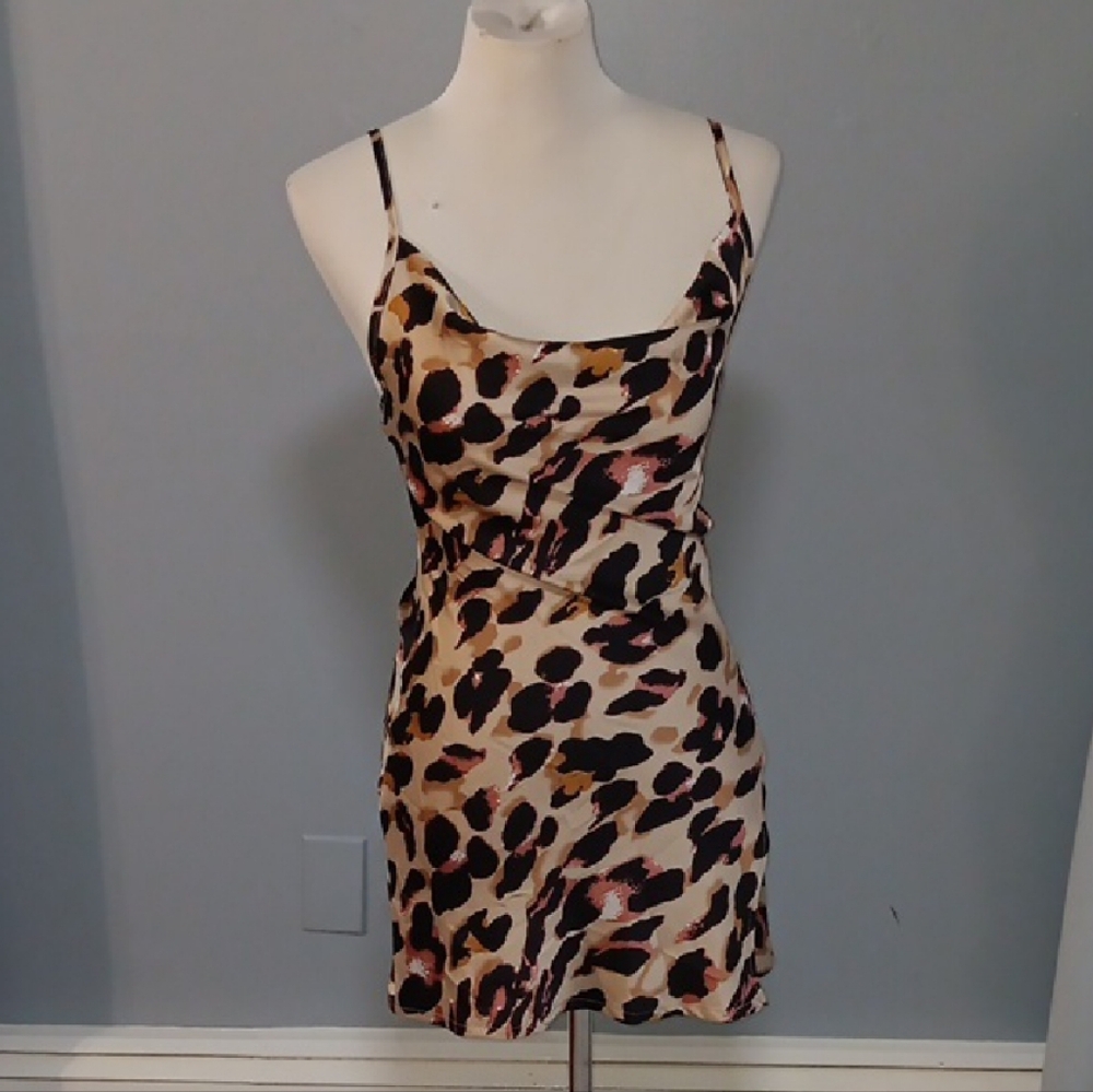 Stylish Leopard Print Women's Dress